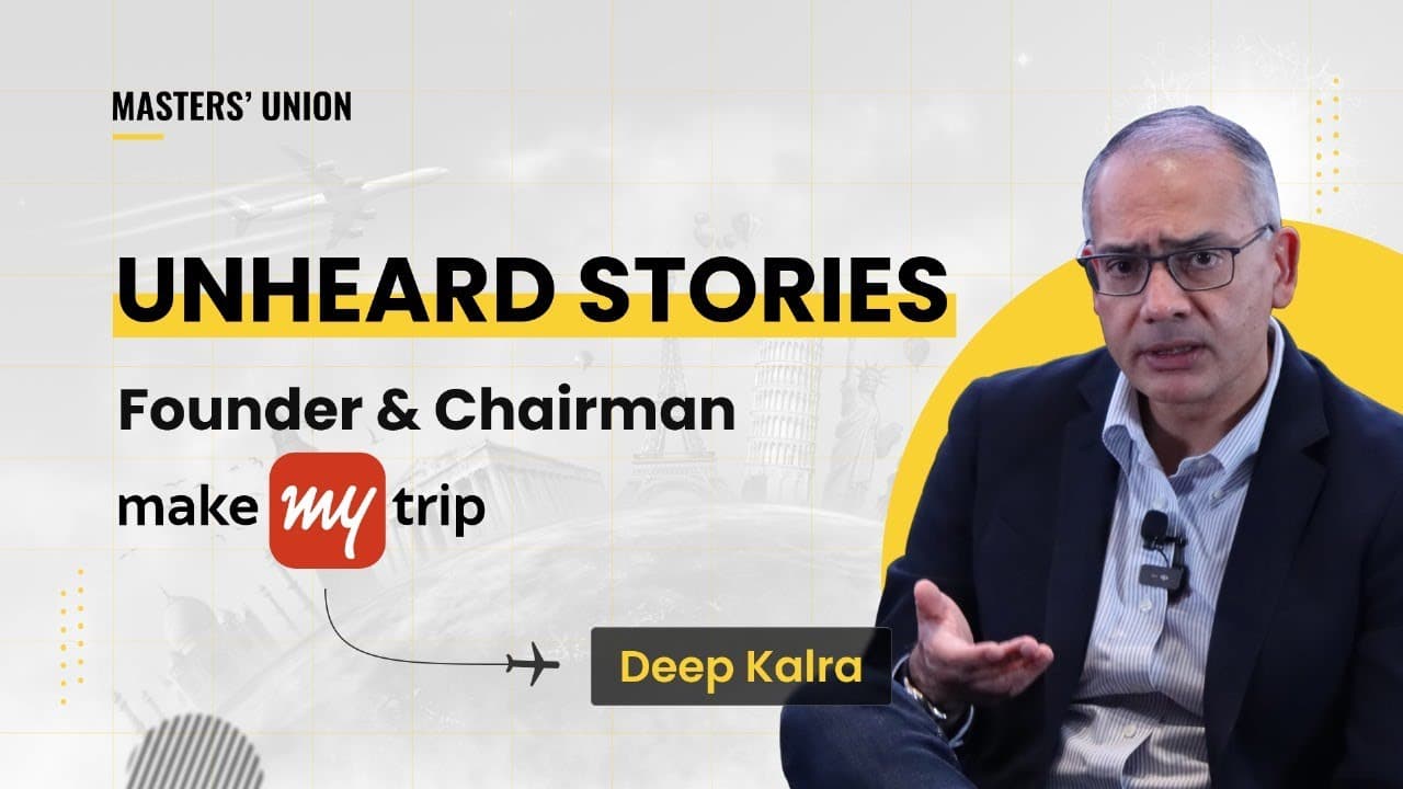 Going From Loss To 600+ Cr, Ft. Deep Kalra, Founder & Chairman, MakeMyTrip — video