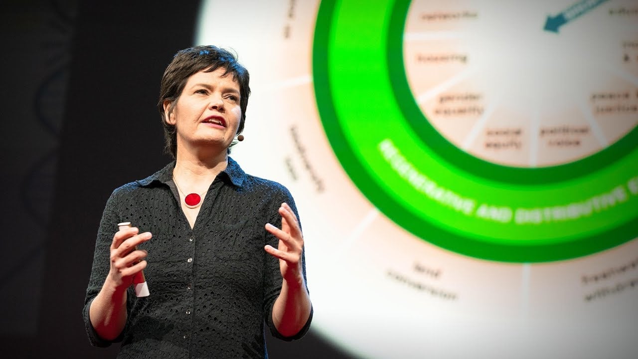 A healthy economy should be designed to thrive, not grow | Kate Raworth — video