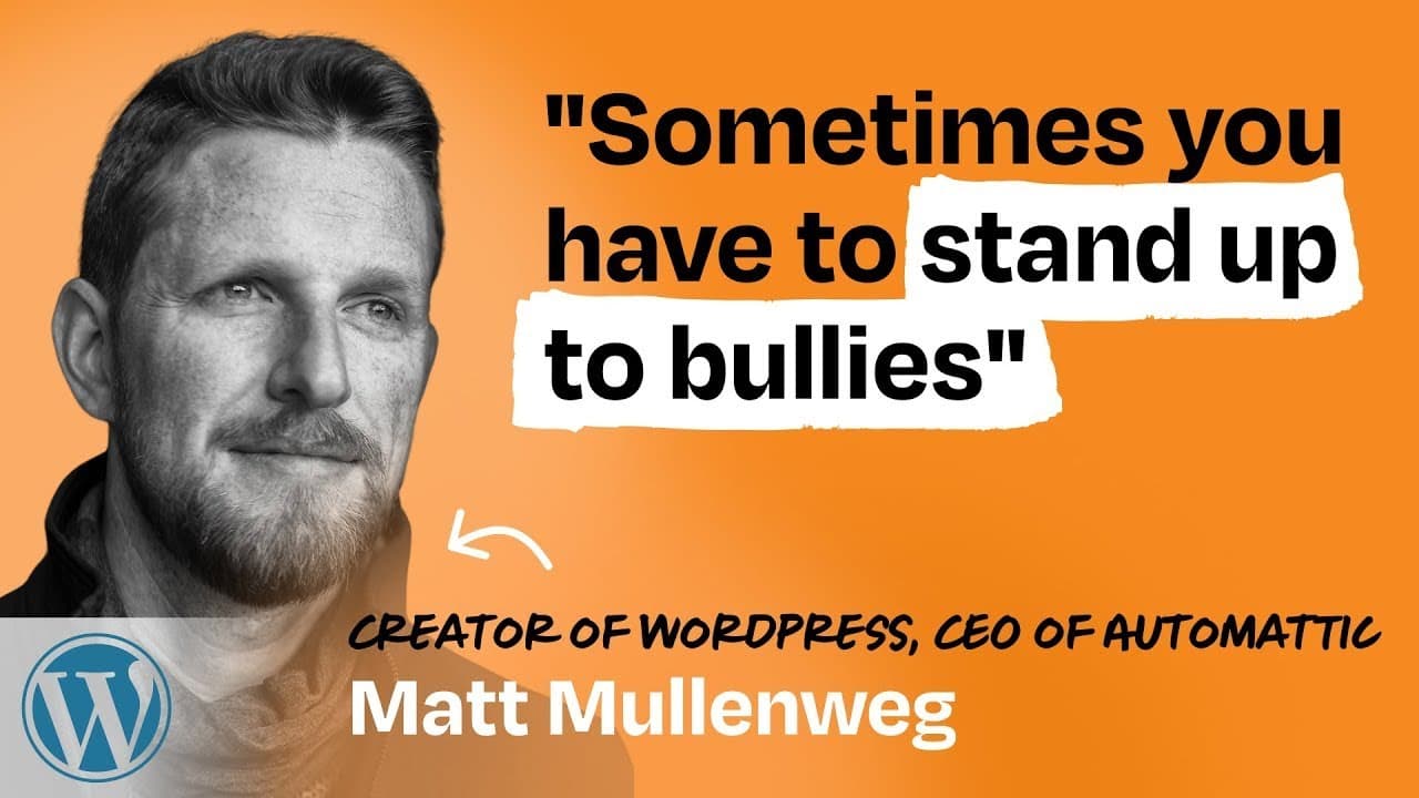 Matt Mullenweg on the future of open source and why he’s taking a stand — video