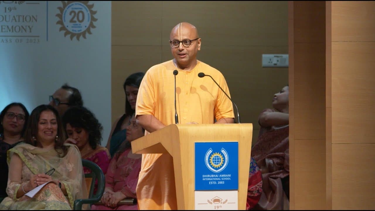Shri Gaur Gopal Das Inspires DAIS Class of 2023 — video